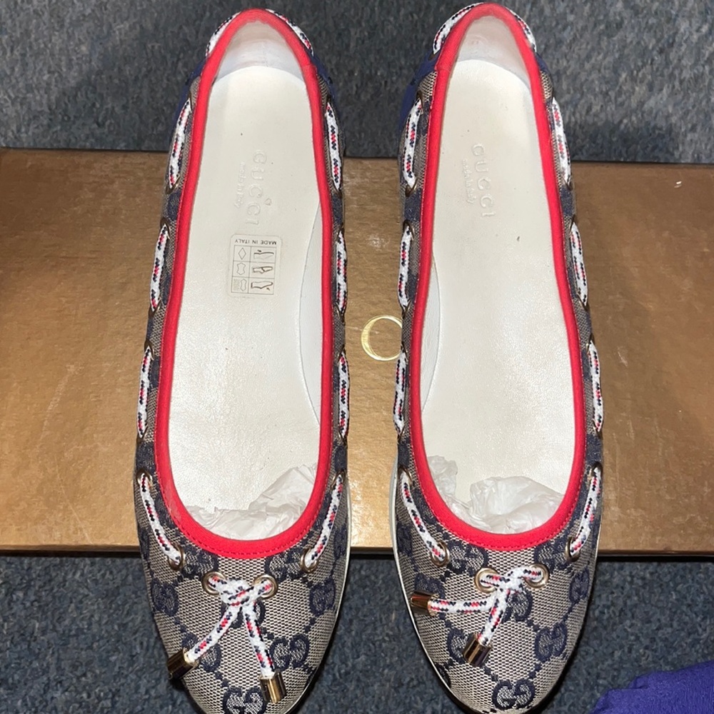 Gucci Canvas Flats